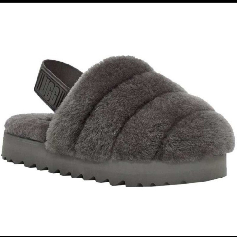 🚫SOLD on FB Marketplace🚫 UGG Super Fluff Slipper Charcoal